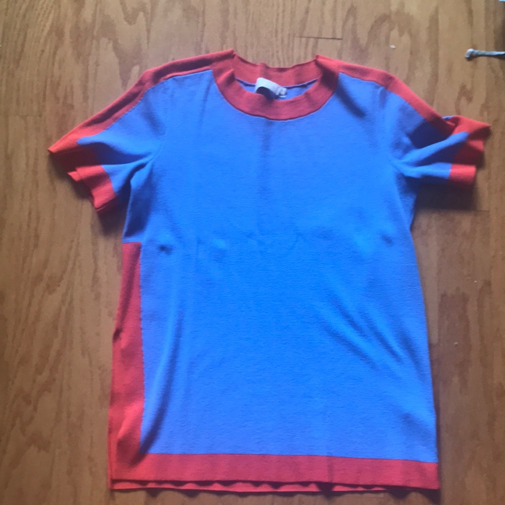 Tory Burch short sleeve sweater.